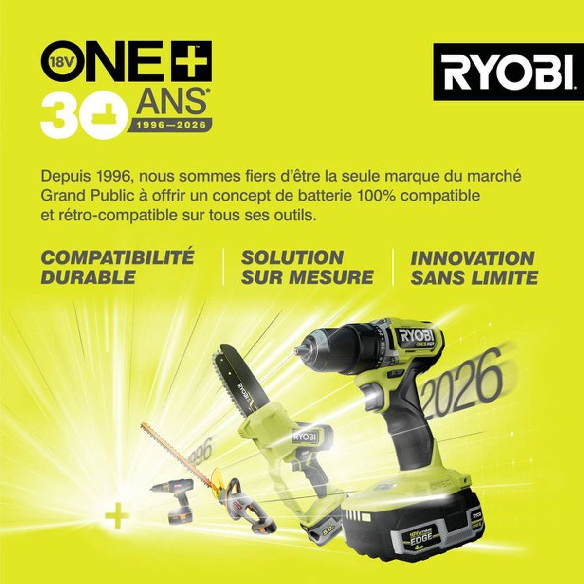 Ryobi - RYOBI - Élagueur a main 18V - Brushless - guide 10 cm - 6 m/s - tendeur sans outil - vendu sans batterie ni chargeur - RY18PSX1 - Image 8