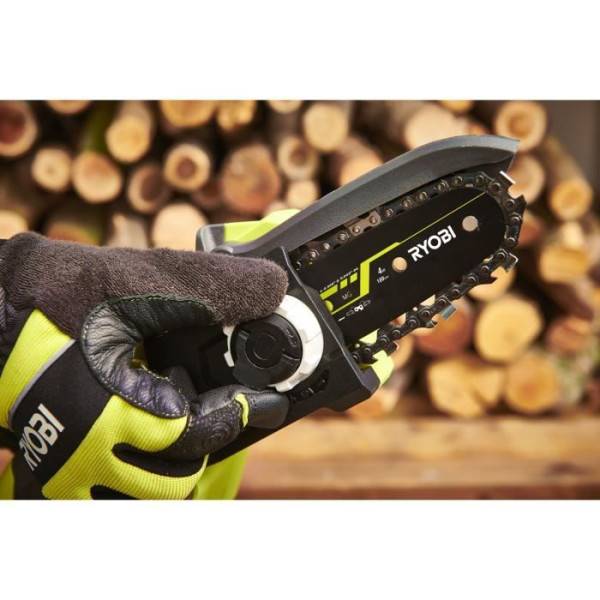 Ryobi - RYOBI - Élagueur a main 18V - Brushless - guide 10 cm - 6 m/s - tendeur sans outil - vendu sans batterie ni chargeur - RY18PSX1 - Image 3