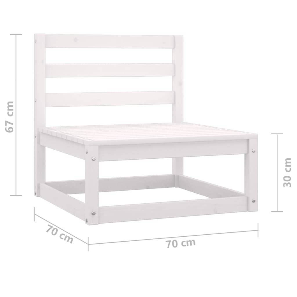 Prolenta Premium - Banc de jardin Blanc 70 X 70 cm - Prolenta Premium - Image 6