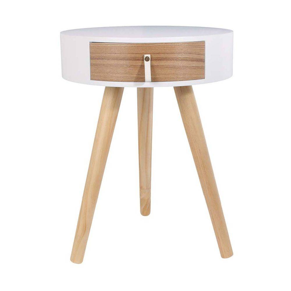 The Home Deco Factory - Chevet en bois scandinave Nora - Image 4