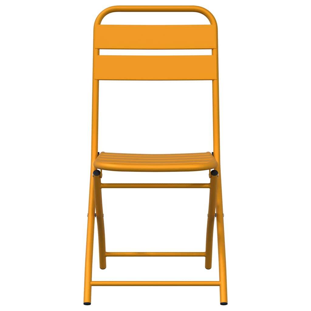 Chaise bois composite 2 places acier jaune  42 x 52 x 82 cm  - Prolenta premium  p399.0 - Image 5