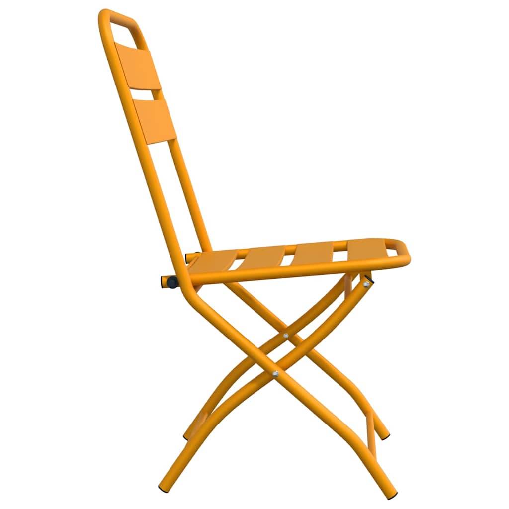 Chaise bois composite 2 places acier jaune  42 x 52 x 82 cm  - Prolenta premium  p399.0 - Image 6