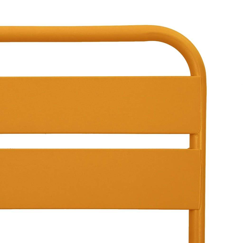 Chaise bois composite 2 places acier jaune  42 x 52 x 82 cm  - Prolenta premium  p399.0 - Image 9