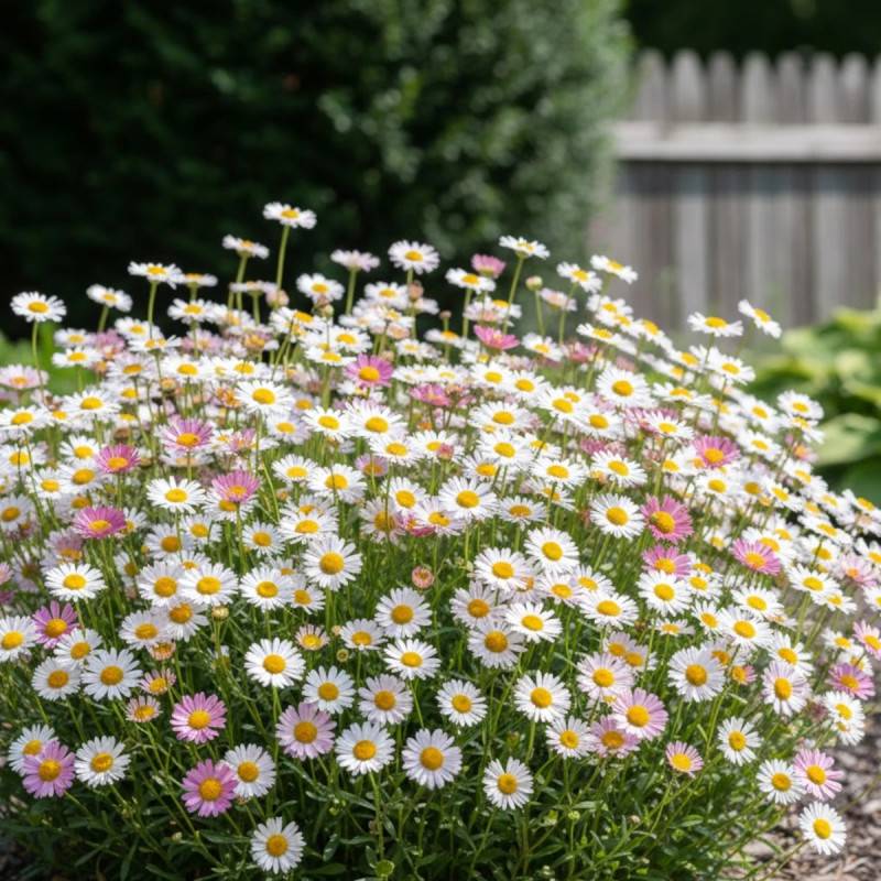 Vergerette de Karvinski, Erigeron à fleurs Rose/Blanche - feuillage Persistant - Godet - 5/20 cm - Image 1