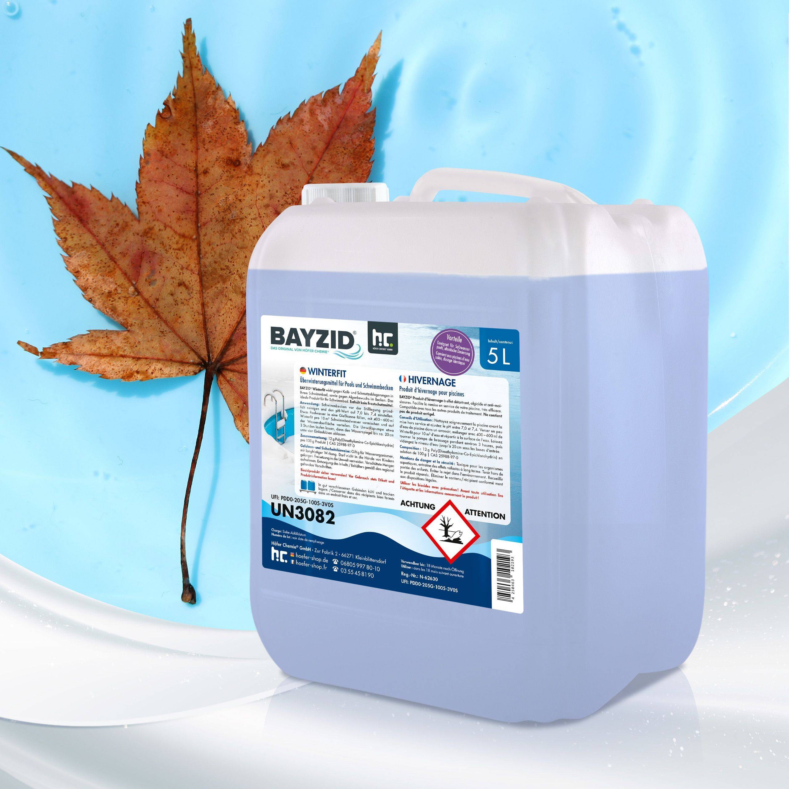 Produit d'hivernage piscine BAYZID® en bidon de 5 L x 96 - Image 5