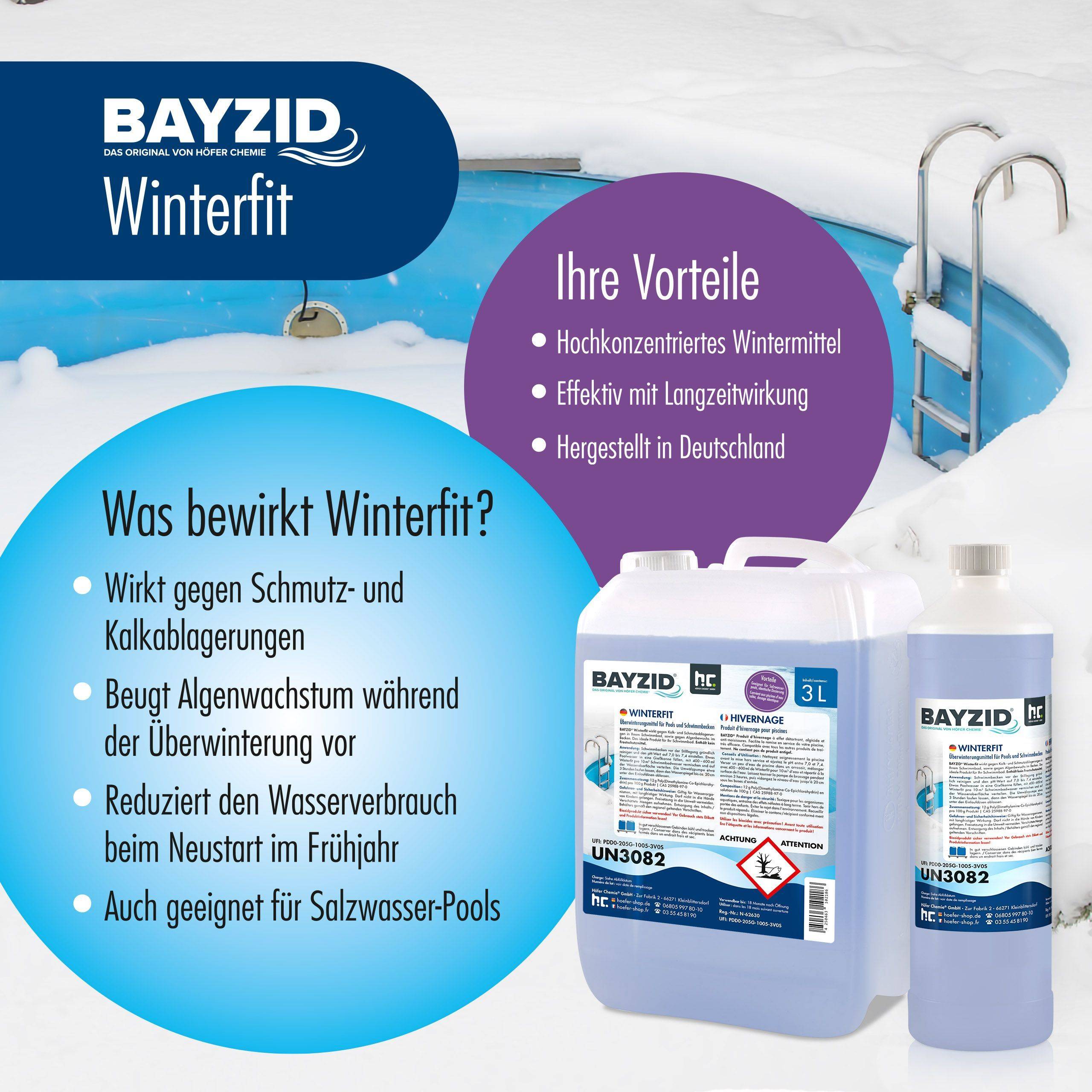 Produit d'hivernage piscine BAYZID® en bidon de 5 L x 96 - Image 2