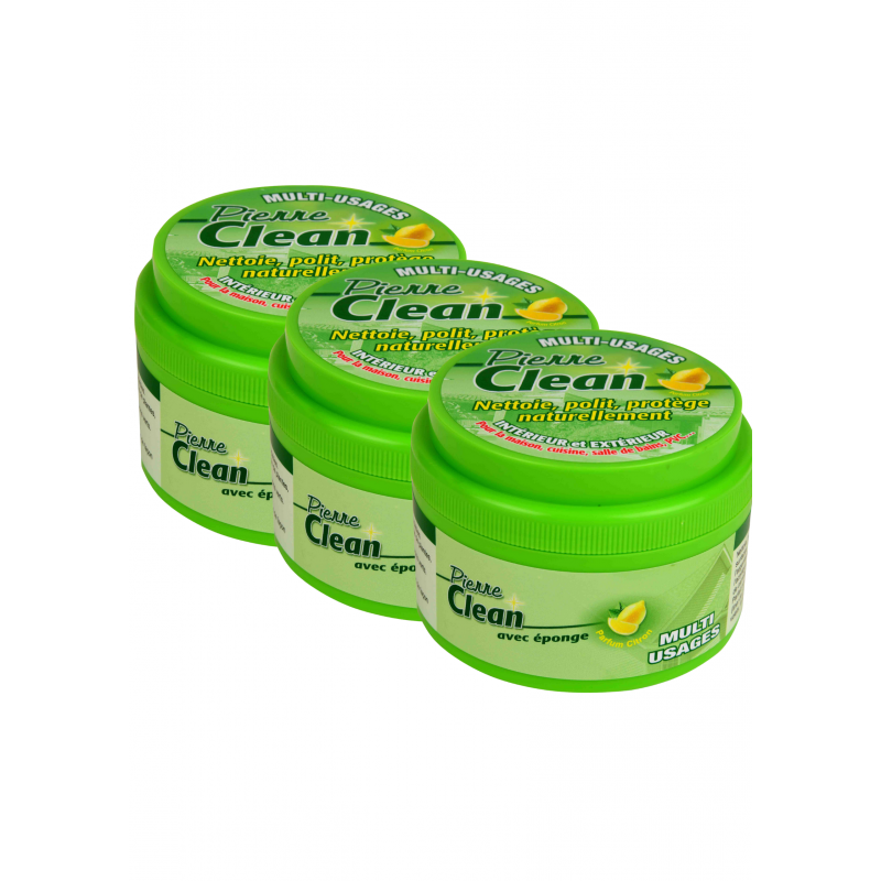 Pierre Clean | Nettoyant Alternative au Bicarbonate de soude | Lot de 3 | Avec Eponge Magique - VENTEO - Image 1