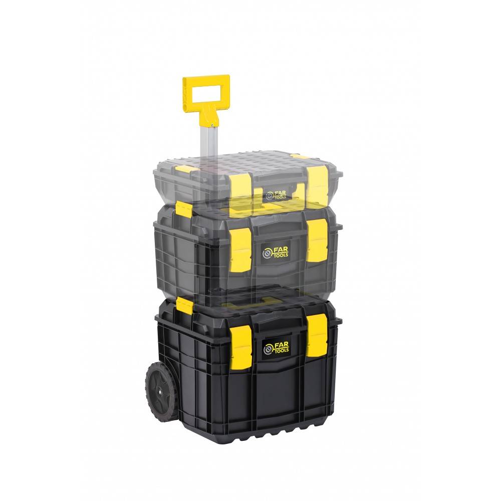 Lot de 3 caisses de transports empilables - FAR TOOLS - 615365 - Image 2