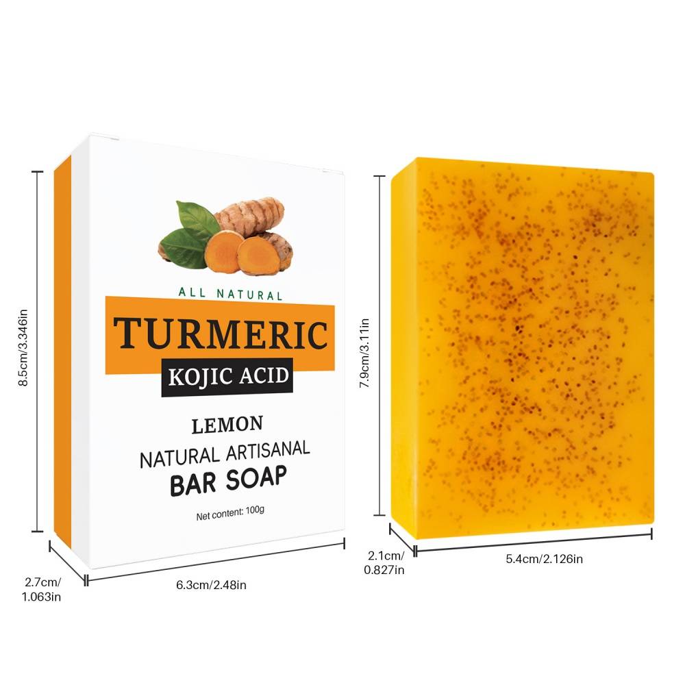 Savon-Lot de 2 savons au curcuma et acide kojique pour éclaircir le teint - Living123 - Image 9