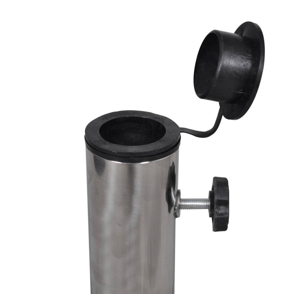 Helloshop26 - Pied de parasol 20 kg 3 adapteurs inclus 30 / 35 / 38 mm gris - Image 3