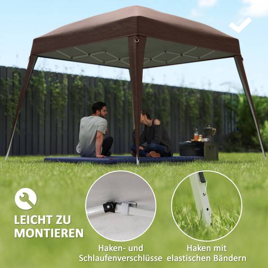 Toit de remplacement 3x3 m café imperméable résistant aux intempéries, couverture simple pour kiosque pliant - Image 5