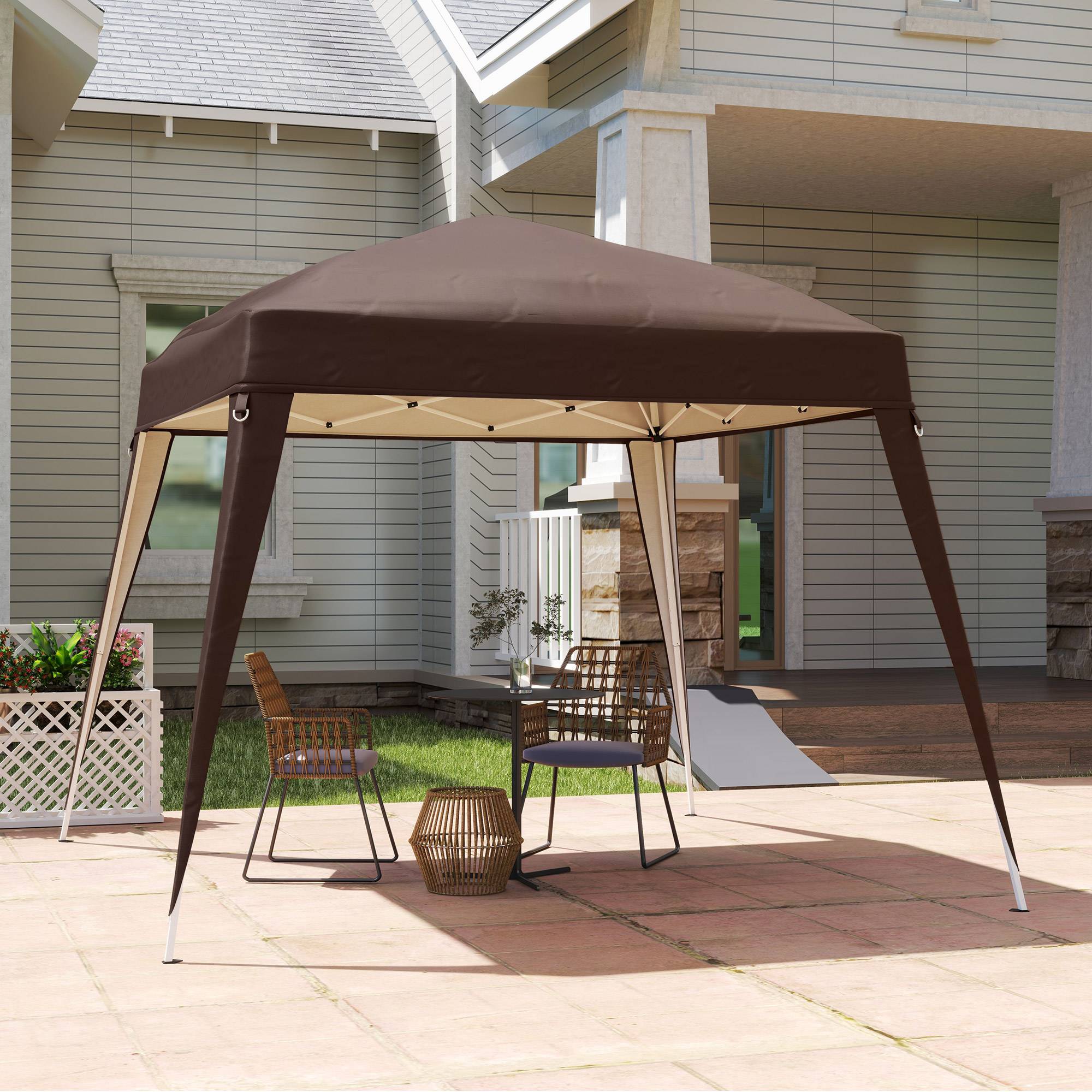 Toit de remplacement 3x3 m café imperméable résistant aux intempéries, couverture simple pour kiosque pliant - Image 7
