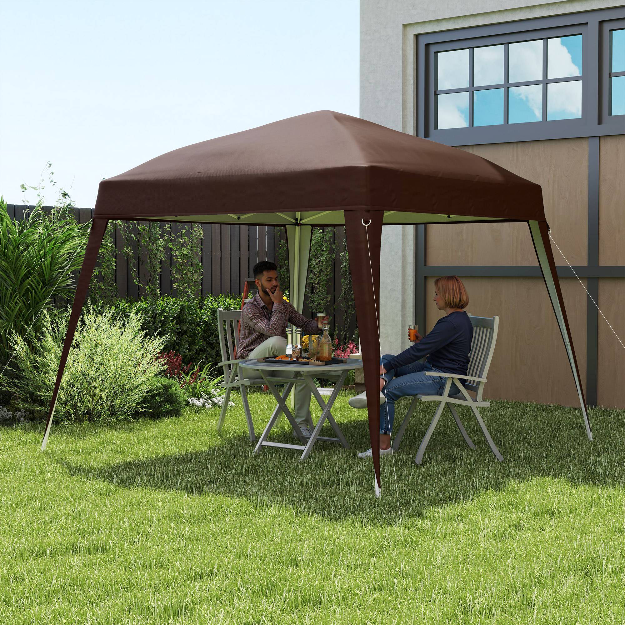 Toit de remplacement 3x3 m café imperméable résistant aux intempéries, couverture simple pour kiosque pliant - Image 2
