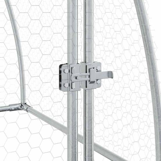Vidaxl - Cage pour poules argenté 100x105x120 cm acier galvanisé vidaXL 172552 - Image 5