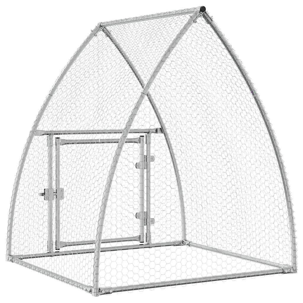 Vidaxl - Cage pour poules argenté 100x105x120 cm acier galvanisé vidaXL 172552 - Image 8
