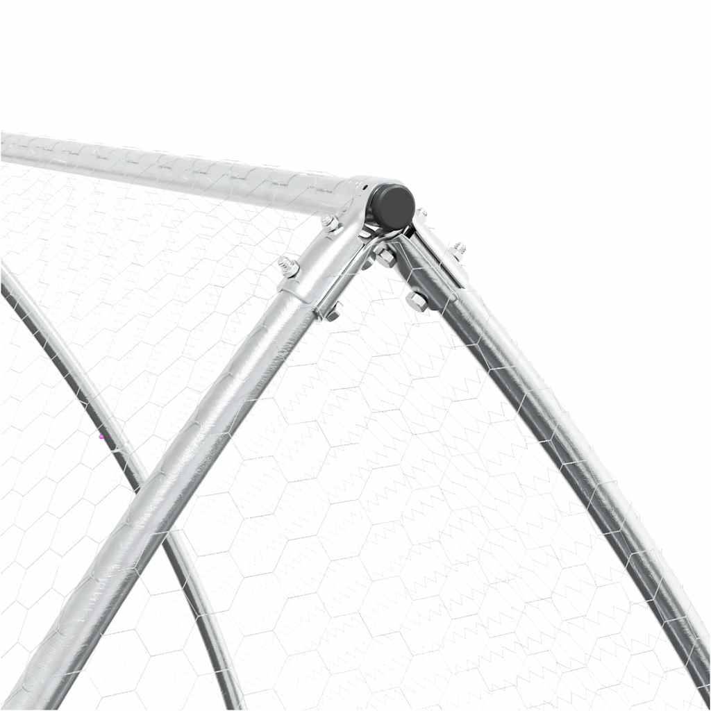 Vidaxl - Cage pour poules argenté 100x105x120 cm acier galvanisé vidaXL 172552 - Image 4