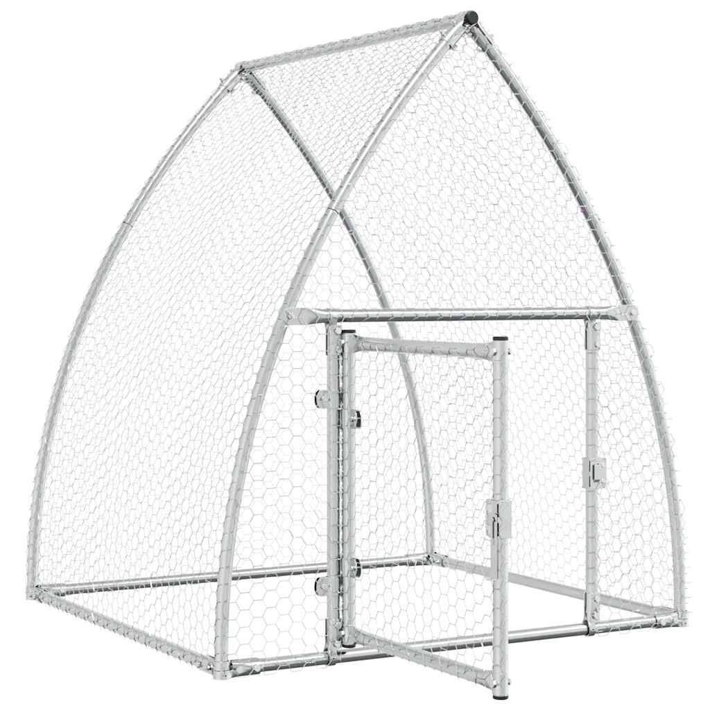 Vidaxl - Cage pour poules argenté 100x105x120 cm acier galvanisé vidaXL 172552 - Image 9