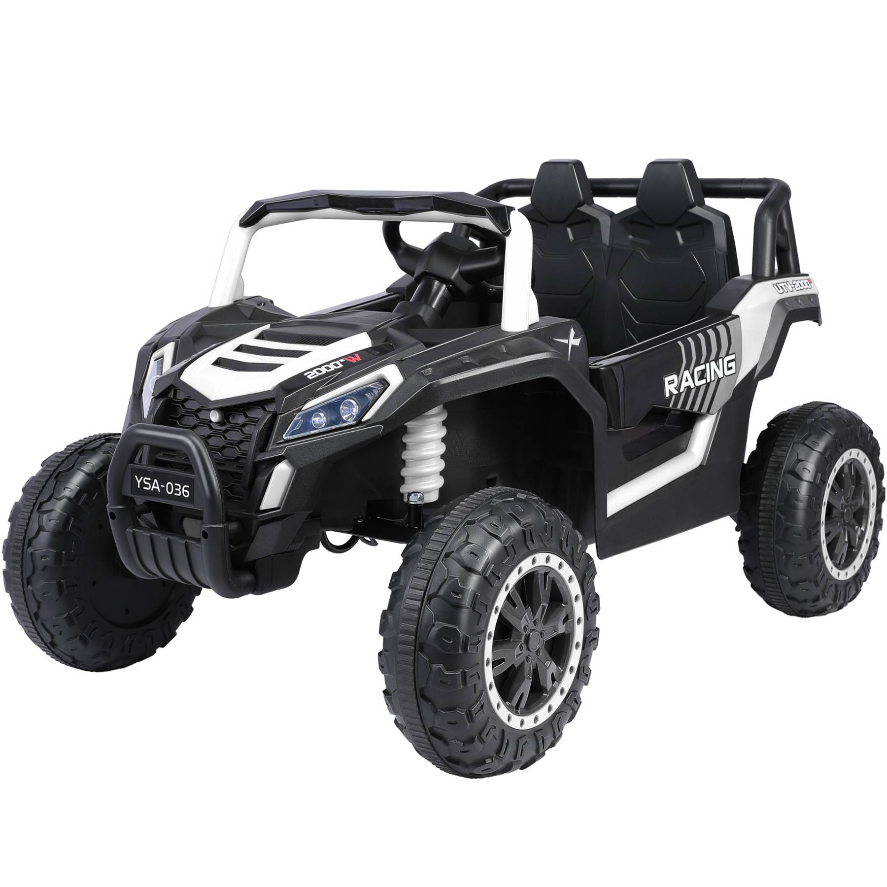 0 - Véhicule électrique tout-terrain pour enfants UTV 12 V, adapté aux enfants de 2 à 6 km/h - Blanc - Image 1