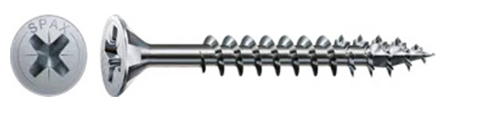 Vis universelle tête fraisée Pozidrive filetage partiel pointe S WIROX 5X100 boîte de 200 - SPAX - 1081010501005 - Image 1