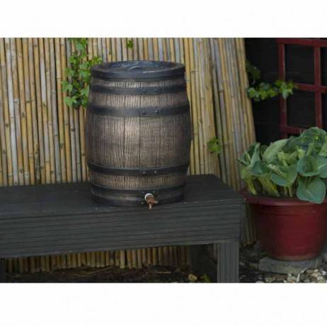 Récupérateur d'eau barrique 50 litres, Socle Avec socle - Image 3