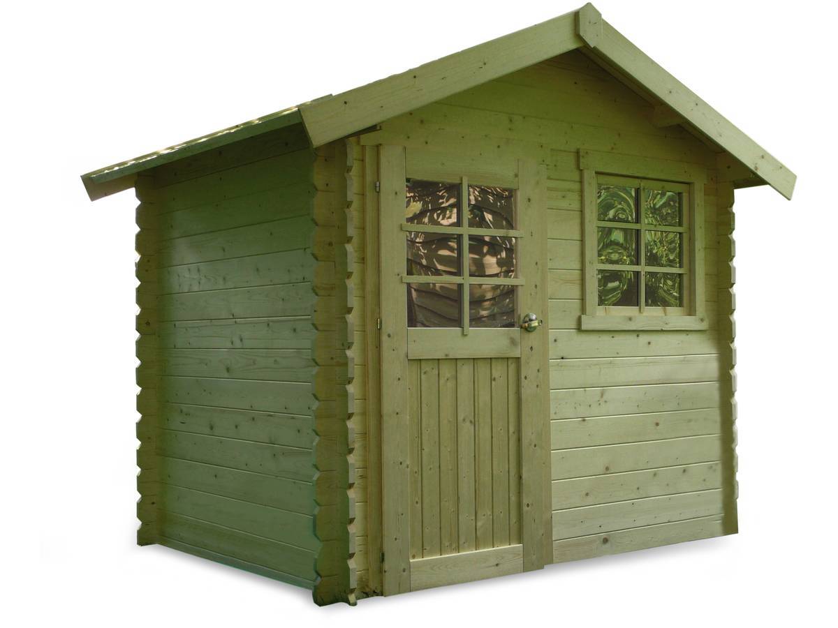Habitat Et Jardin - Abri Jardin Bois "saran" - 5.9 M² - 2.98 X 1.98 X 2.39 M - 28 Mm -solid - Image 1