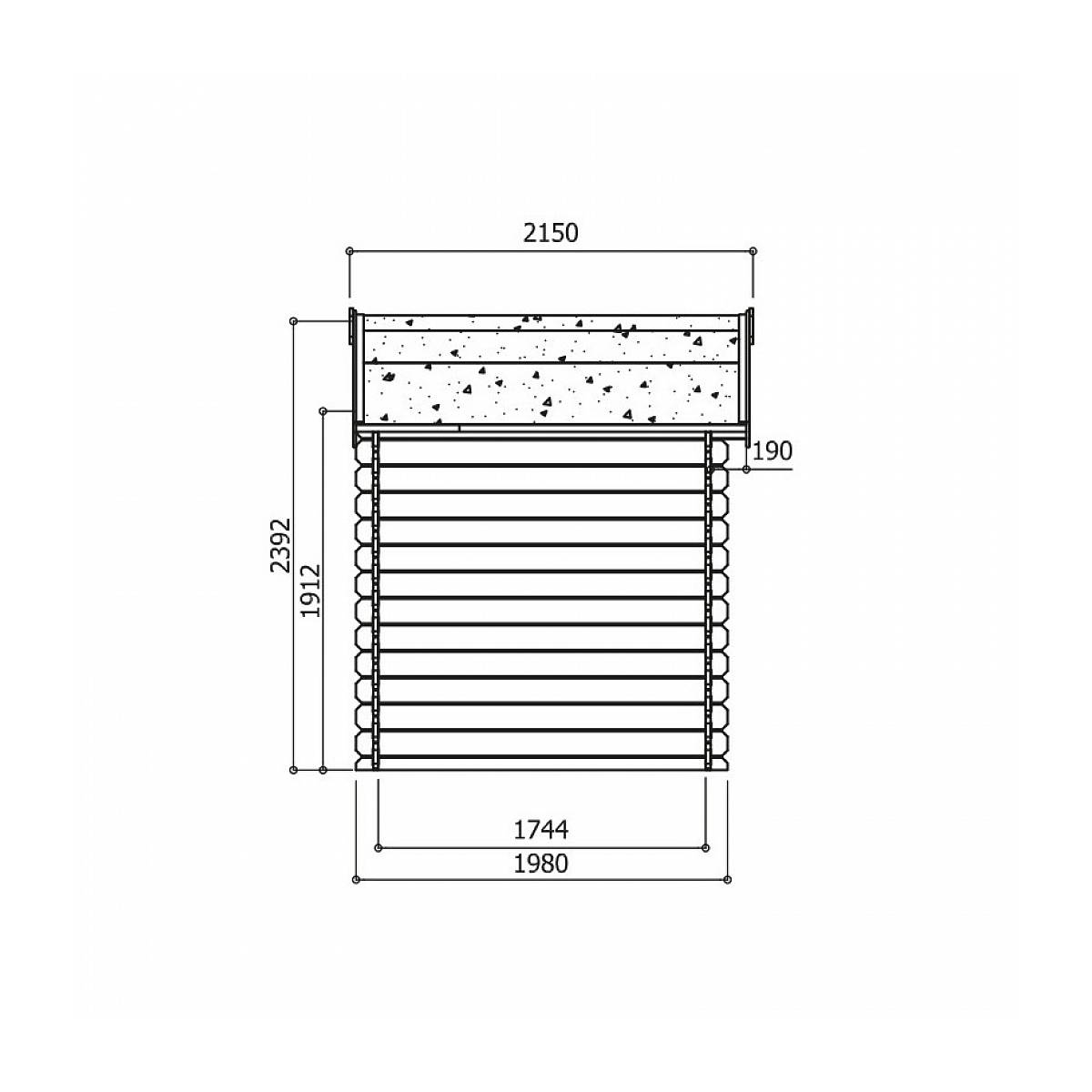 Habitat Et Jardin - Abri Jardin Bois "saran" - 5.9 M² - 2.98 X 1.98 X 2.39 M - 28 Mm -solid - Image 4