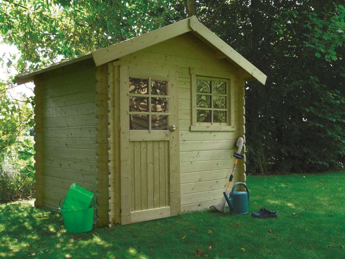 Habitat Et Jardin - Abri Jardin Bois "saran" - 5.9 M² - 2.98 X 1.98 X 2.39 M - 28 Mm -solid - Image 2