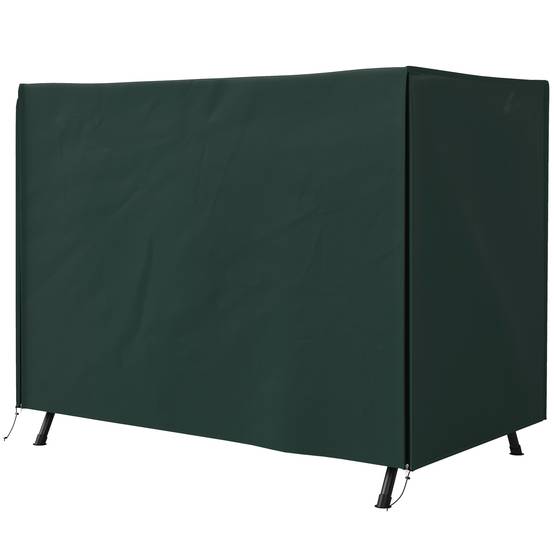Housse de Balancelle 3 Places Tissu Oxford 600D Jardin Imperméable Vert Foncé 205x124cm - ComfortXL Outdoor Living - Image 2