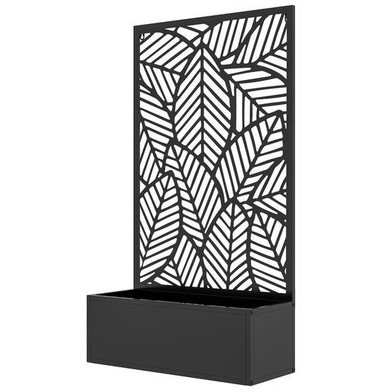 Maison Chic - Jardinière avec brise-vue paravent treillis pour Plante Grimpante, bac à Fleurs - 61x23x113cm - Image 1
