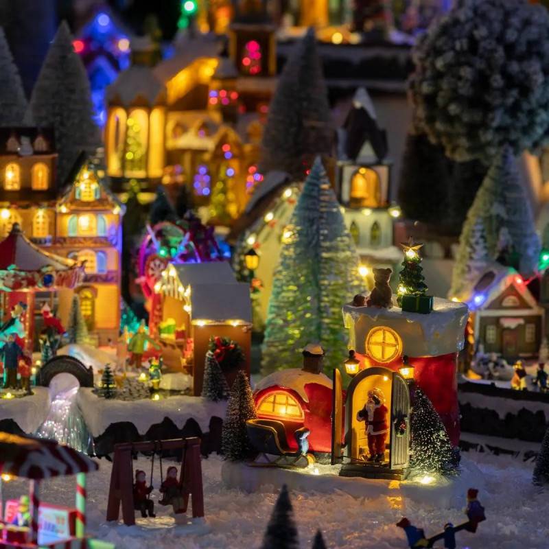 Village lumineux botte Père Noël 11 LED musical  FEERIC LIGHTS & CHRISTMAS - Image 9
