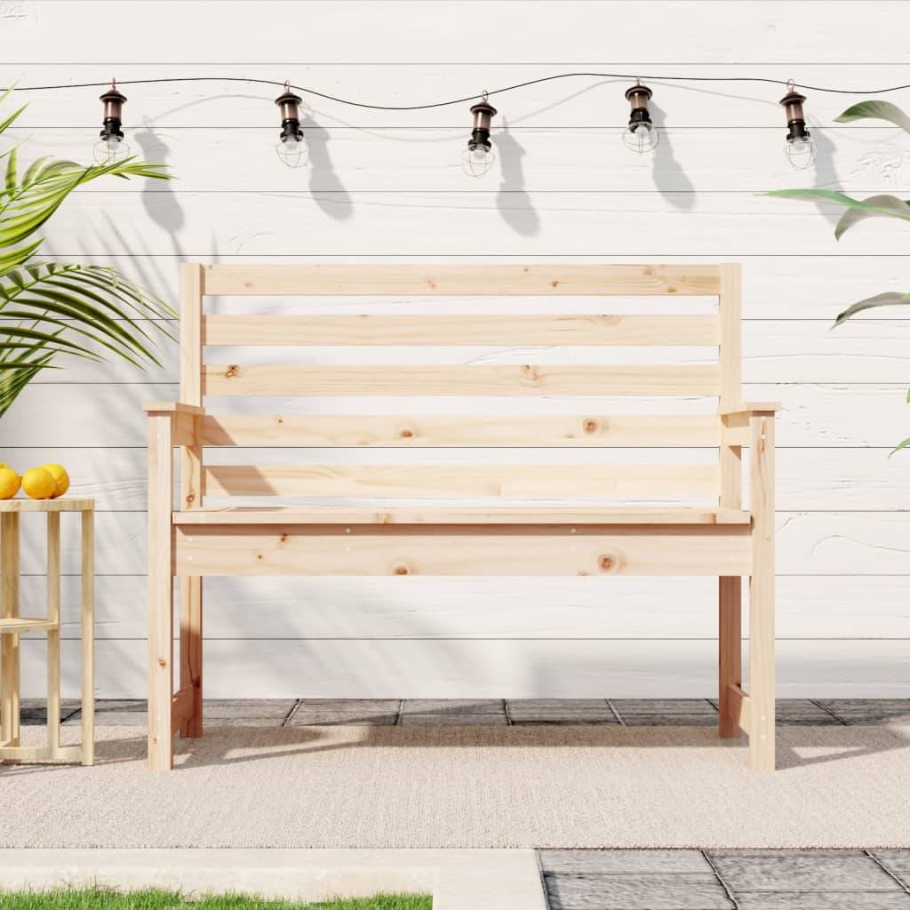 Maison Chic - Banc de jardin - Banc d'extérieur - Banquette 109x48x91,5 cm bois massif de pin - Image 2