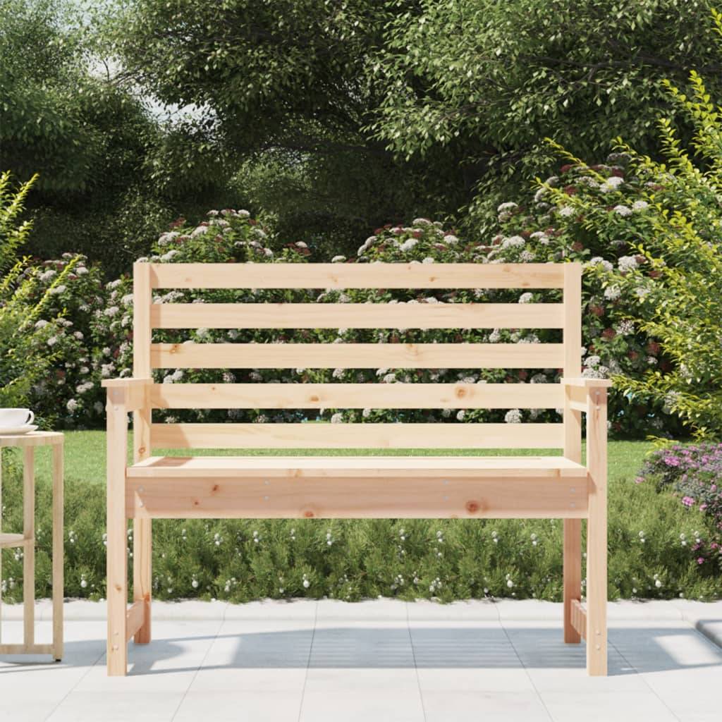 Maison Chic - Banc de jardin - Banc d'extérieur - Banquette 109x48x91,5 cm bois massif de pin - Image 3