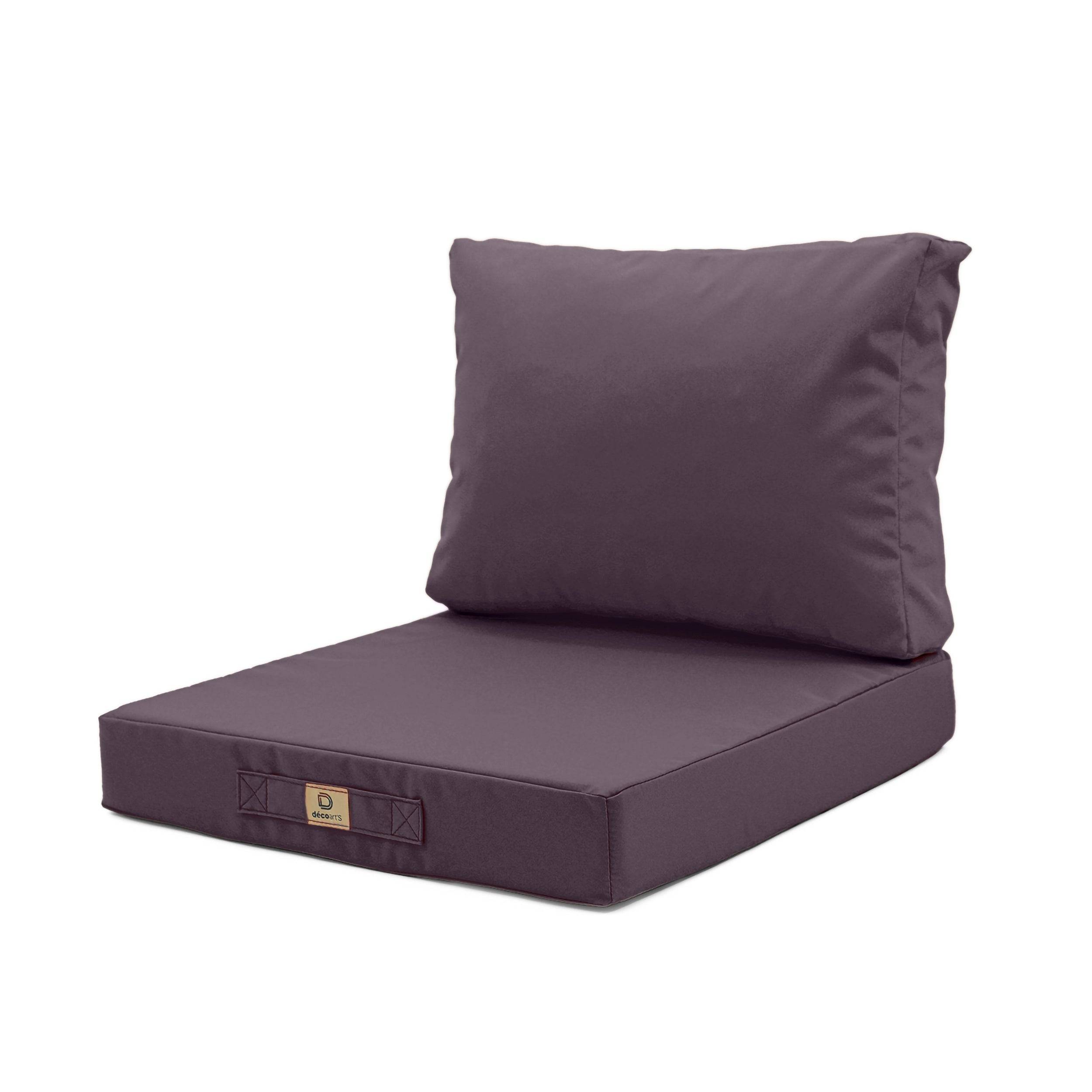 Coussins pour salon de jardin déhoussable 50x60cm Gris carbone - Déco arts - Image 1
