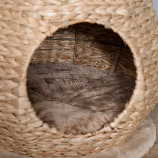 Arbre à chat sisal et peluche jaune 40 x 40 x 82.5 cm - PANGIVO - Image 10