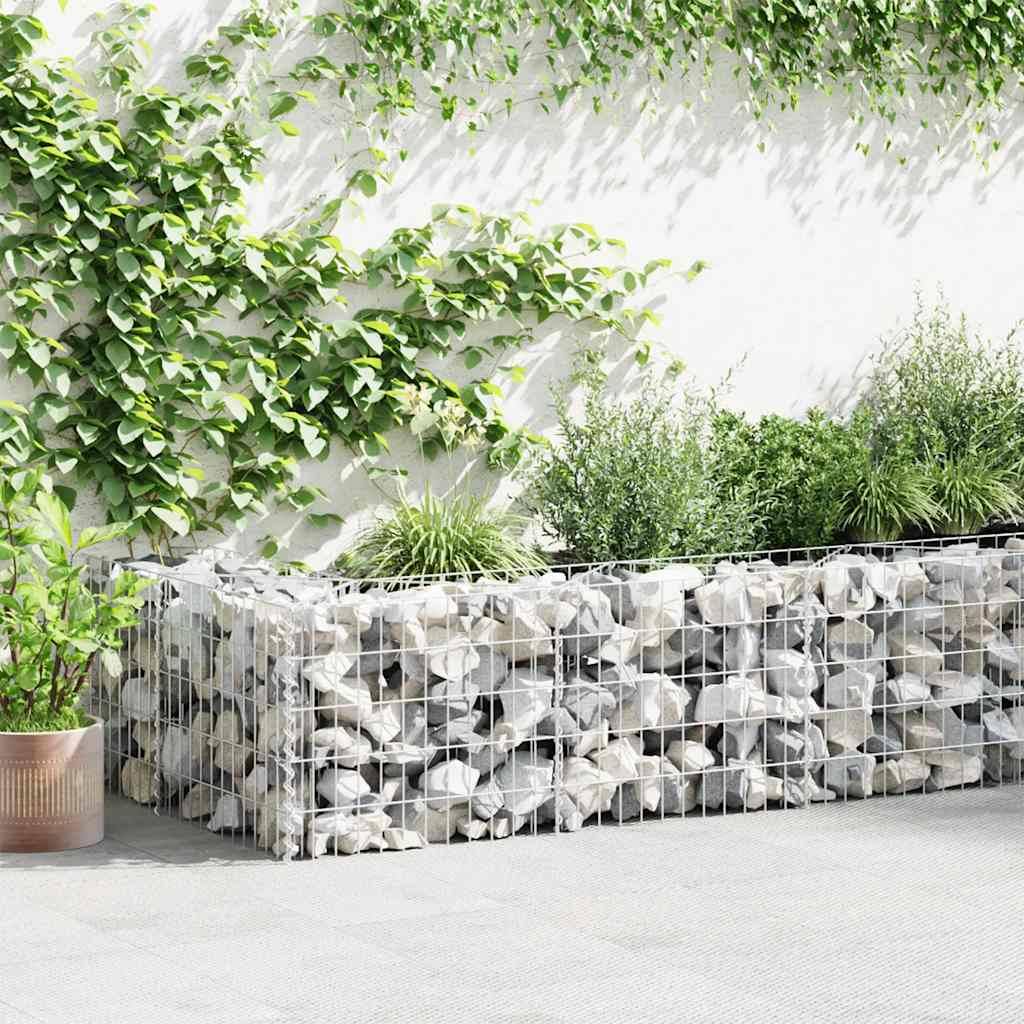 PANGIVO - Mur de gabion Acier galvanisé Argenté 450 x 30 x 50 cm - PANGIVO