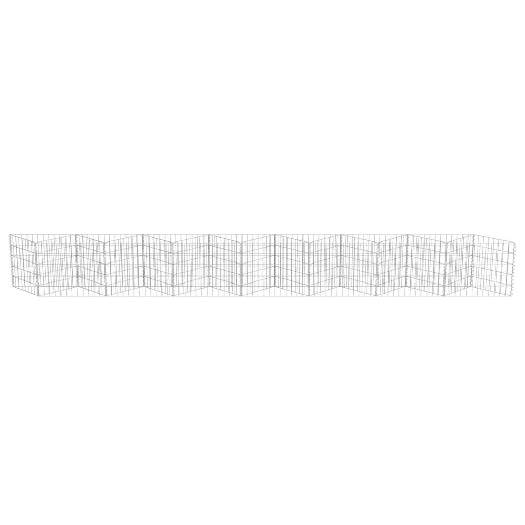 PANGIVO - Mur de gabion Acier galvanisé Argenté 450 x 30 x 50 cm - PANGIVO - Image 6