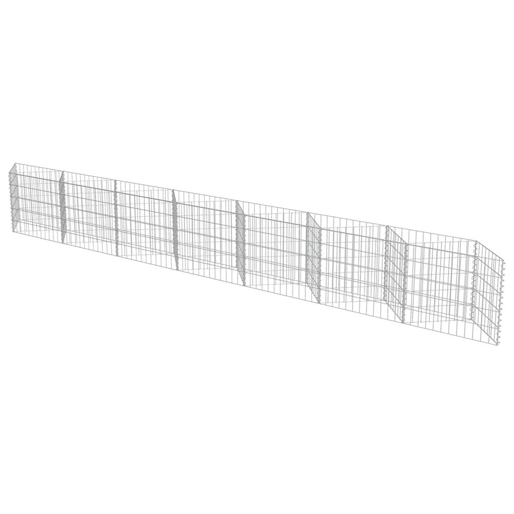 PANGIVO - Mur de gabion Acier galvanisé Argenté 450 x 30 x 50 cm - PANGIVO - Image 3