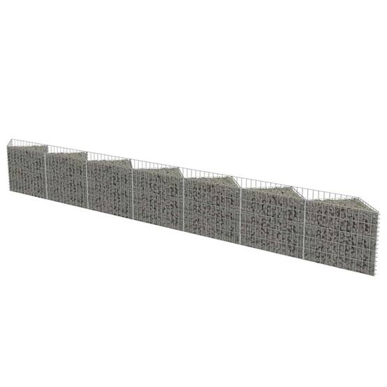 PANGIVO - Mur de gabion Acier galvanisé Argenté 450 x 30 x 50 cm - PANGIVO - Image 2