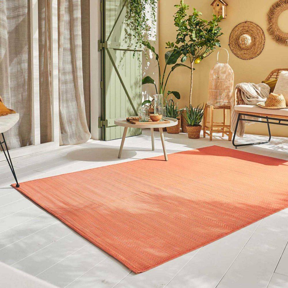 Jardindeco - Tapis extérieur en polypropylène Spargi 1747 corail 120 x 160 cm - Image 2
