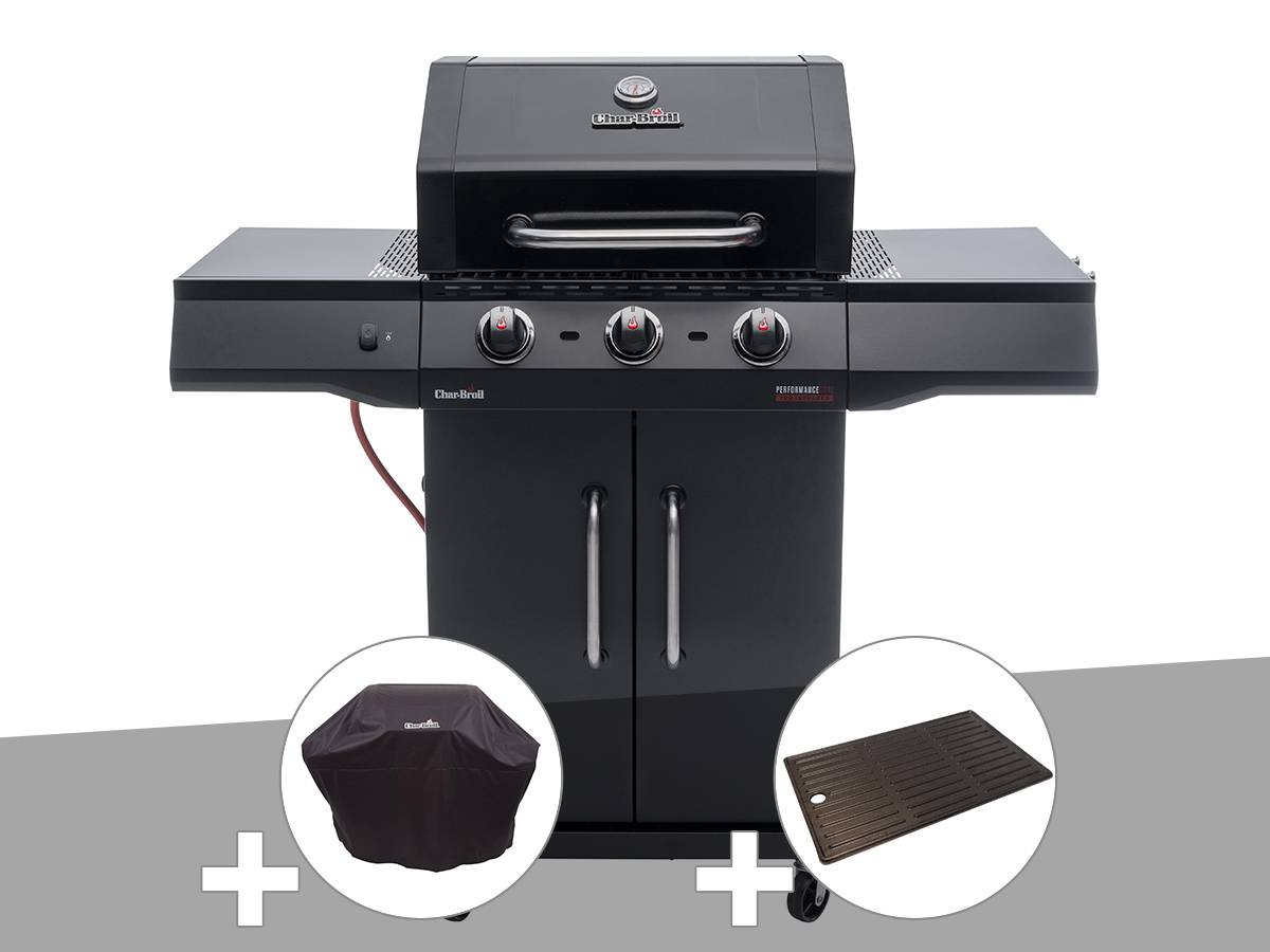 Char-broil - Barbecue à gaz Performance CORE B3 + Housse de protection + Plancha - Char-Broil - Image 1