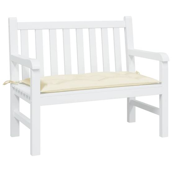 Coussin de banc de jardin crème 100x50x7 cm tissu oxford P112 - Image 2
