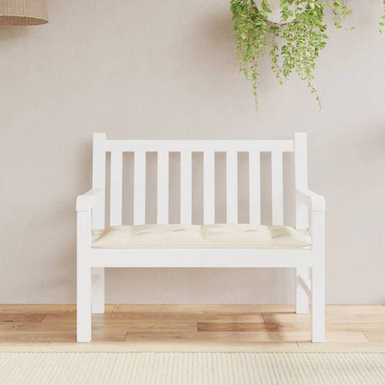 Coussin de banc de jardin crème 100x50x7 cm tissu oxford P112 - Image 3