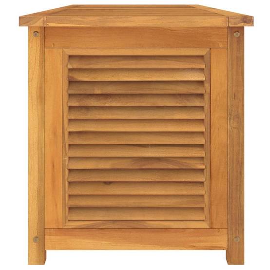 Boîte de rangement jardin et sac 150 x 50 x 53 cm bois massif teck - Image 5