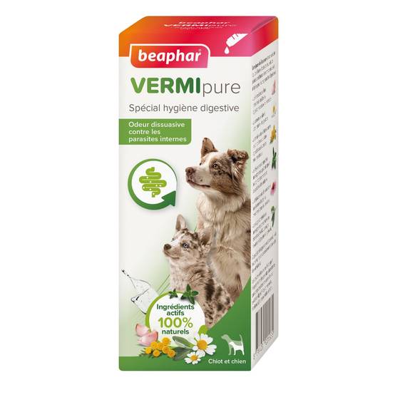 Vermipure liquide Beaphar pour chiot et chien : 50 ml BEAPHAR