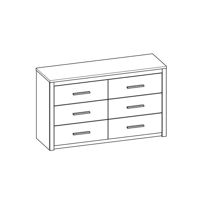 Commode Kansas 6 tiroirs - Image 3