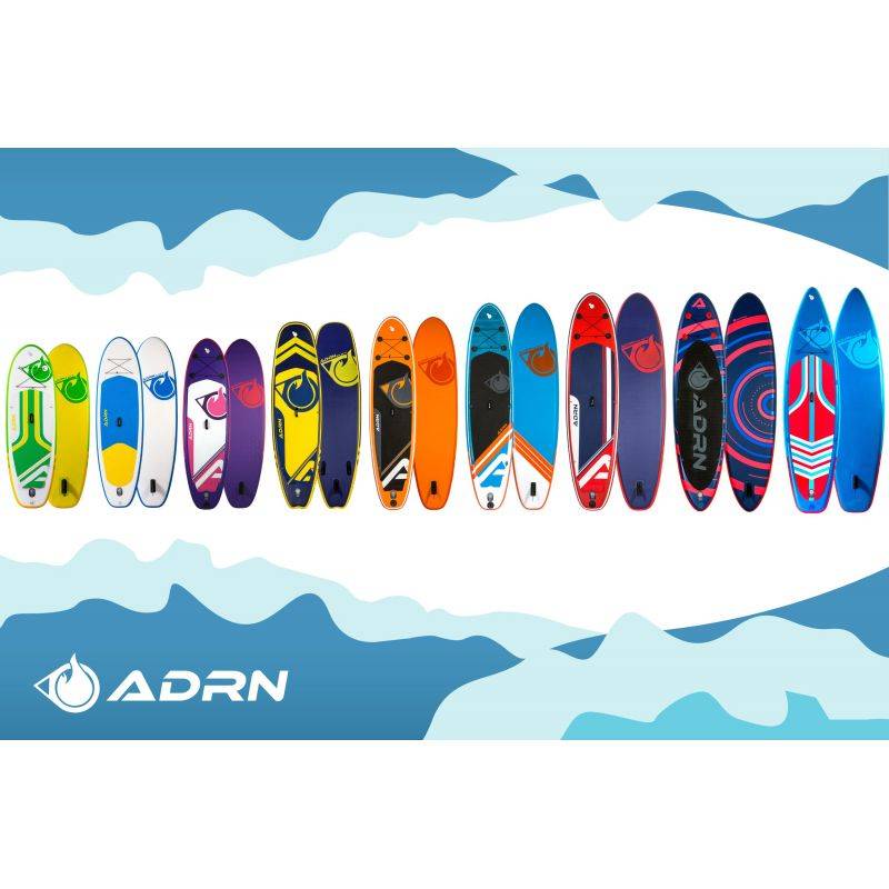 Paddle Gonflable PLAYER 9'8 32'' 5'' (299x81x12,7cm) avec Pompe, Pagaie, Leash et Sac de transport ADRN - Image 5