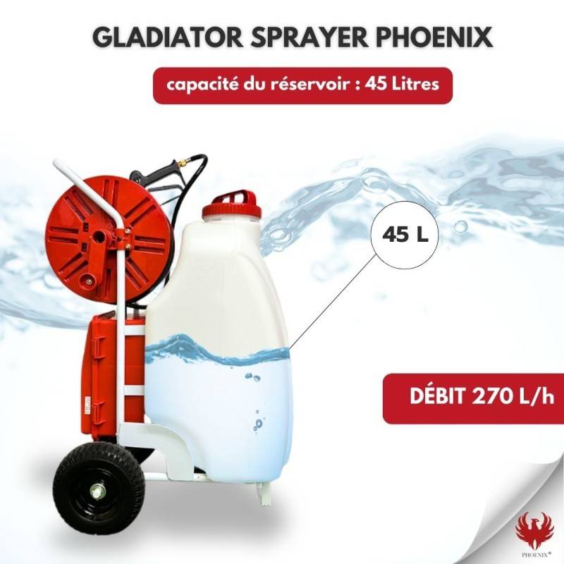 Pulverisateur électrique GLADIATOR SPRAYER PHOENIX + Perche Télescopique 5,4 mètres + Produit ULTRA'DMOUSS 20 L - Image 3