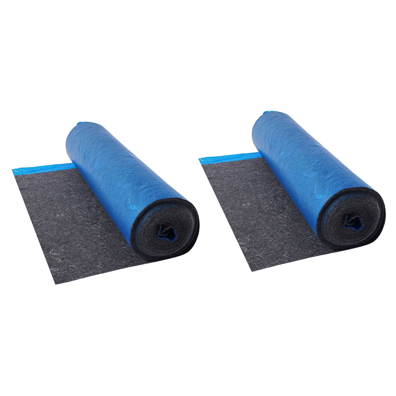 Vevor - VEVOR Sous-couche parquet 37,2 m² (2x18,6 m²), 3 mm, fibre résistante, film PE imperméable, isolation phonique, compatible vinyle, stratifié, bois. - Image 1