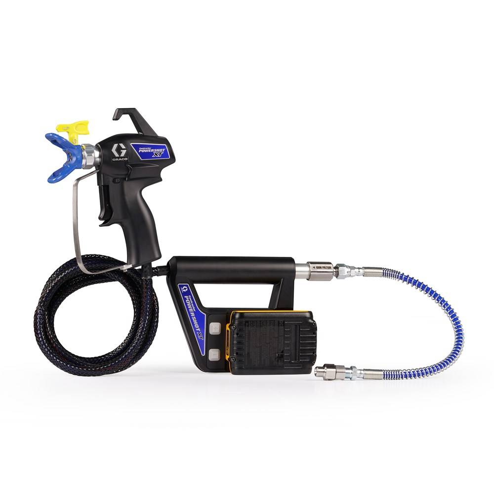 Pistolet AIRLESS CONTRACTOR POWERSHOT Standard CEE - GRACO - avec 2 batteries 18V - chargeur - 18H304