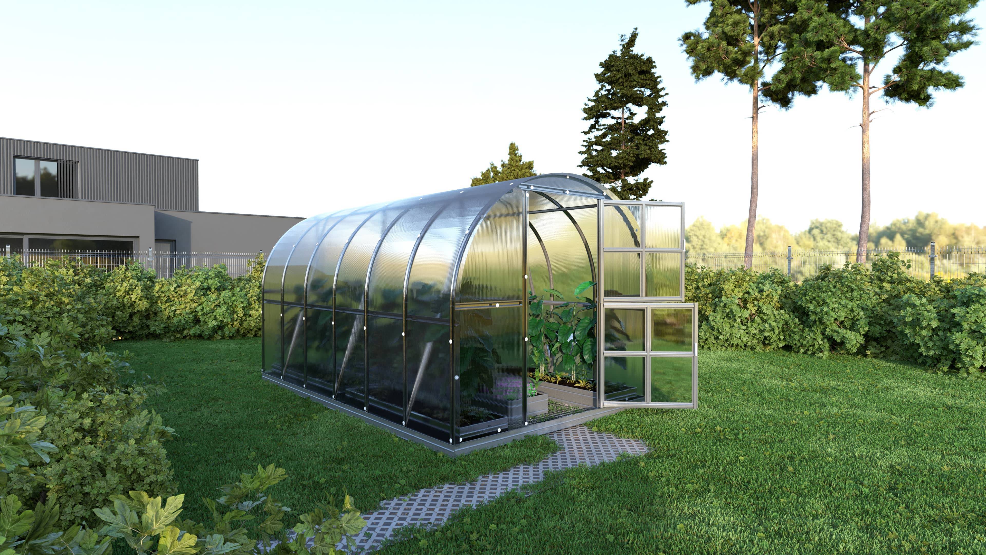 KLASIKA GREENHOUSES - Serre de jardin polycarbonate Klasika 3 x 4 m (12 m²) 6 mm - Eden Greenhouses
